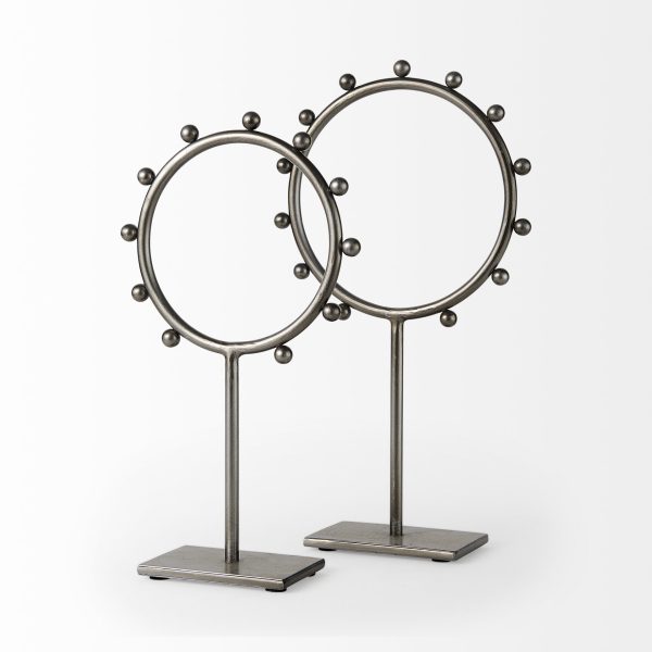 Elio 8.3L x 3.0W x 15.0H Large Studded Hoop Object 4