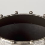 Elio 9.1H Small Champagne Metal W/Studs Vase