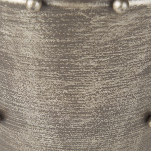 Elio 9.1H Small Champagne Metal WStuds Vase 7