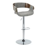 Elisa Grey Mid-Century Modern Swivel Adjustable Barstool (Set of 2) 9 Elisa Grey Mid-Century Modern Swivel Adjustable Barstool (Set of 2)