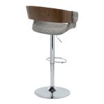 Elisa Grey Mid-Century Modern Swivel Adjustable Barstool (Set of 2) 11 Elisa Grey Mid-Century Modern Swivel Adjustable Barstool (Set of 2)