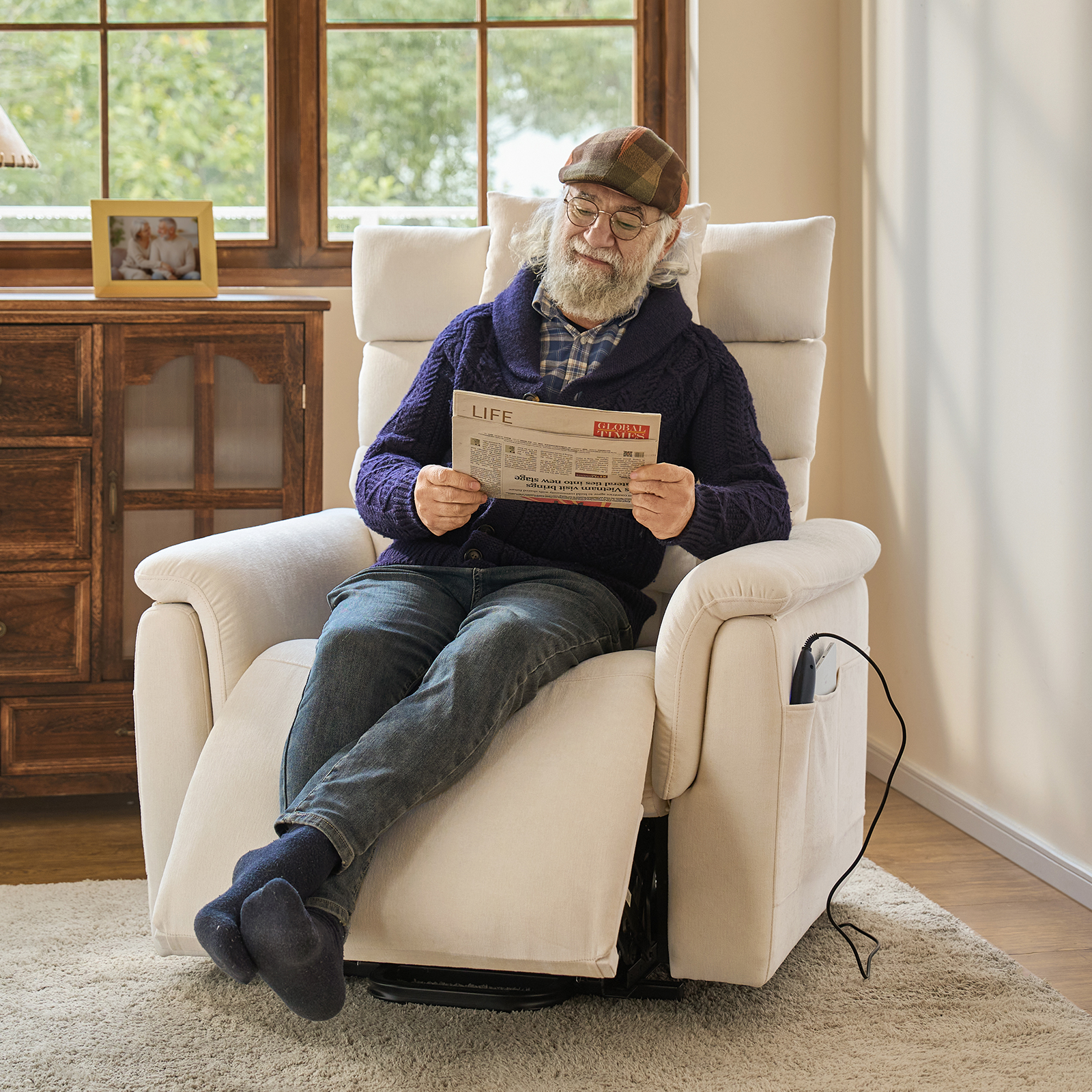 Embrace Power Lift Massage Recliner with Heat and Adjustable Support 2 Embrace Power Lift Massage Recliner with Heat and Adjustable Support - Image 2