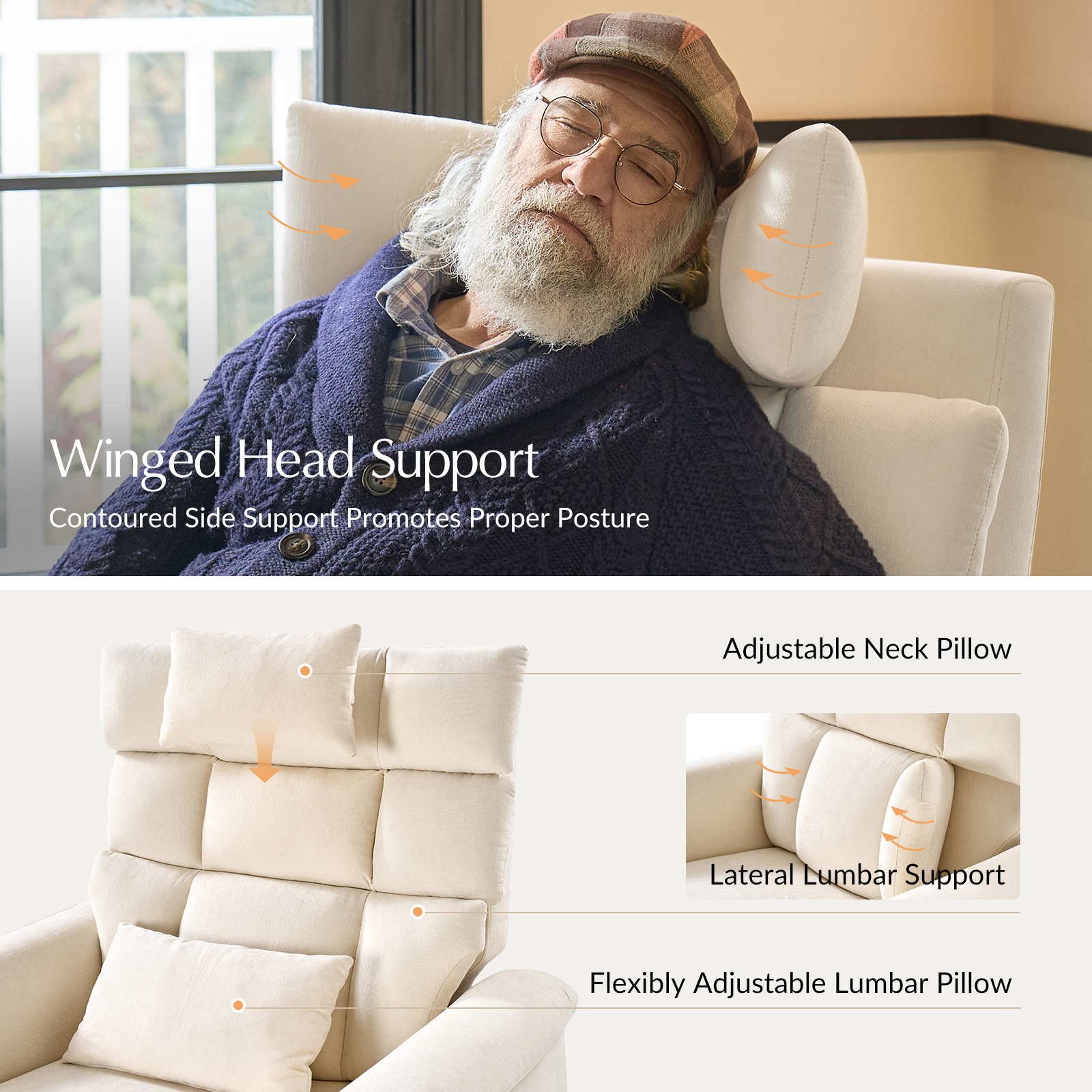 Embrace Power Lift Massage Recliner with Heat and Adjustable Support 3 Embrace Power Lift Massage Recliner with Heat and Adjustable Support - Image 3