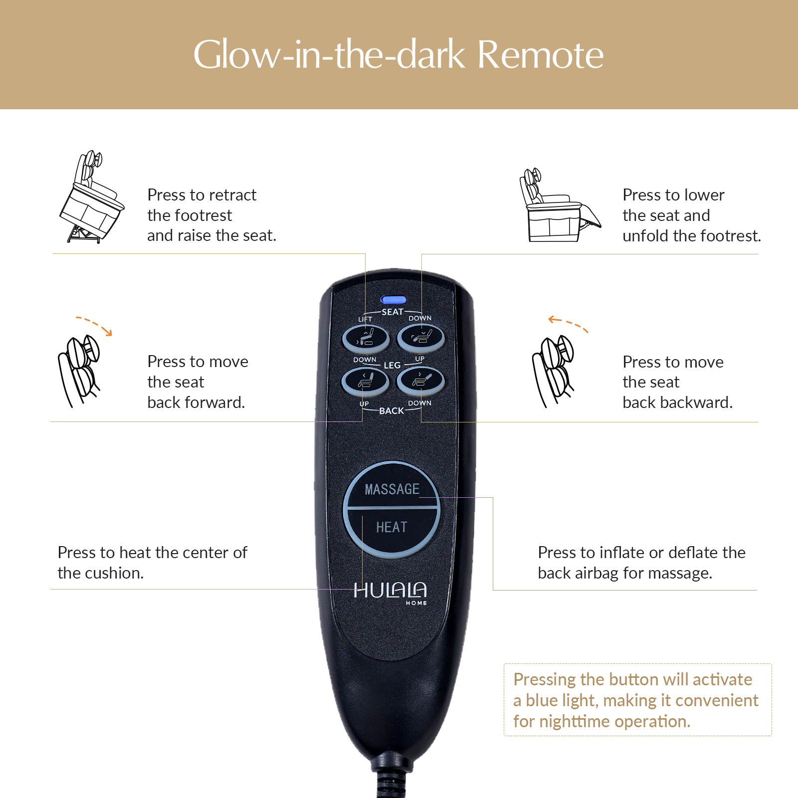 Embrace Power Lift Massage Recliner with Heat and Adjustable Support 5 Embrace Power Lift Massage Recliner with Heat and Adjustable Support - Image 5