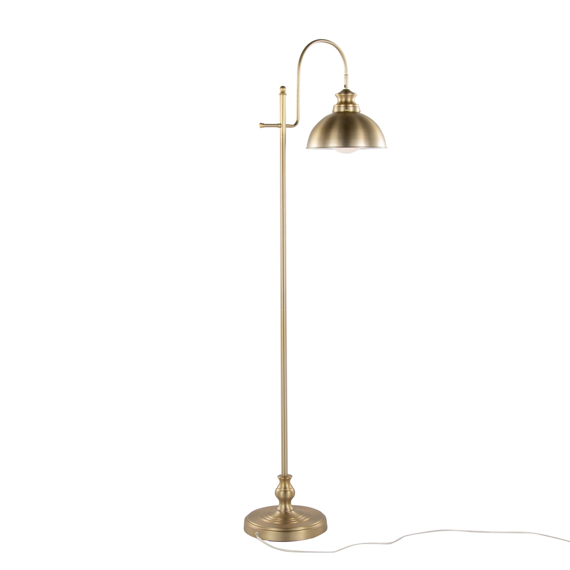 Emery 64 Contemporary Gold Metal Arched Floor Lamp 6 Emery 64 Contemporary Gold Metal Arched Floor Lamp - Image 6