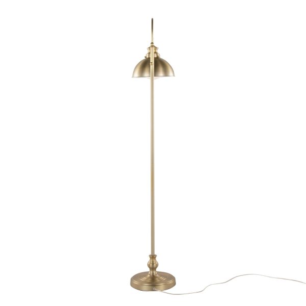 Emery 64 Contemporary Gold Metal Arched Floor Lamp 6