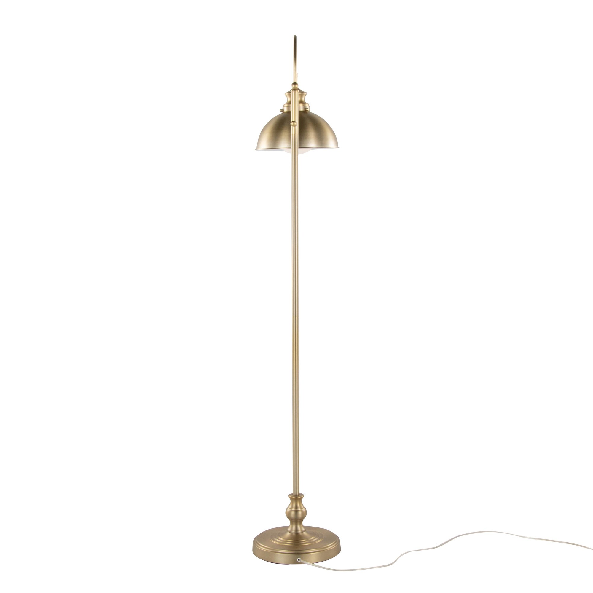 Emery 64 Contemporary Gold Metal Arched Floor Lamp 7 Emery 64 Contemporary Gold Metal Arched Floor Lamp - Image 7
