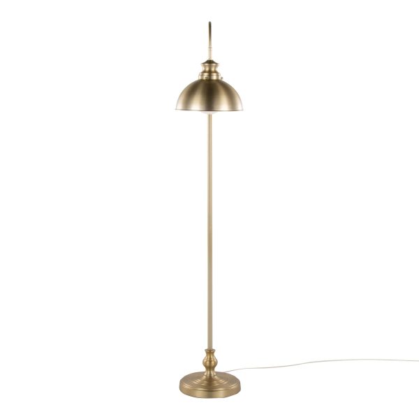 Emery 64 Contemporary Gold Metal Arched Floor Lamp 7