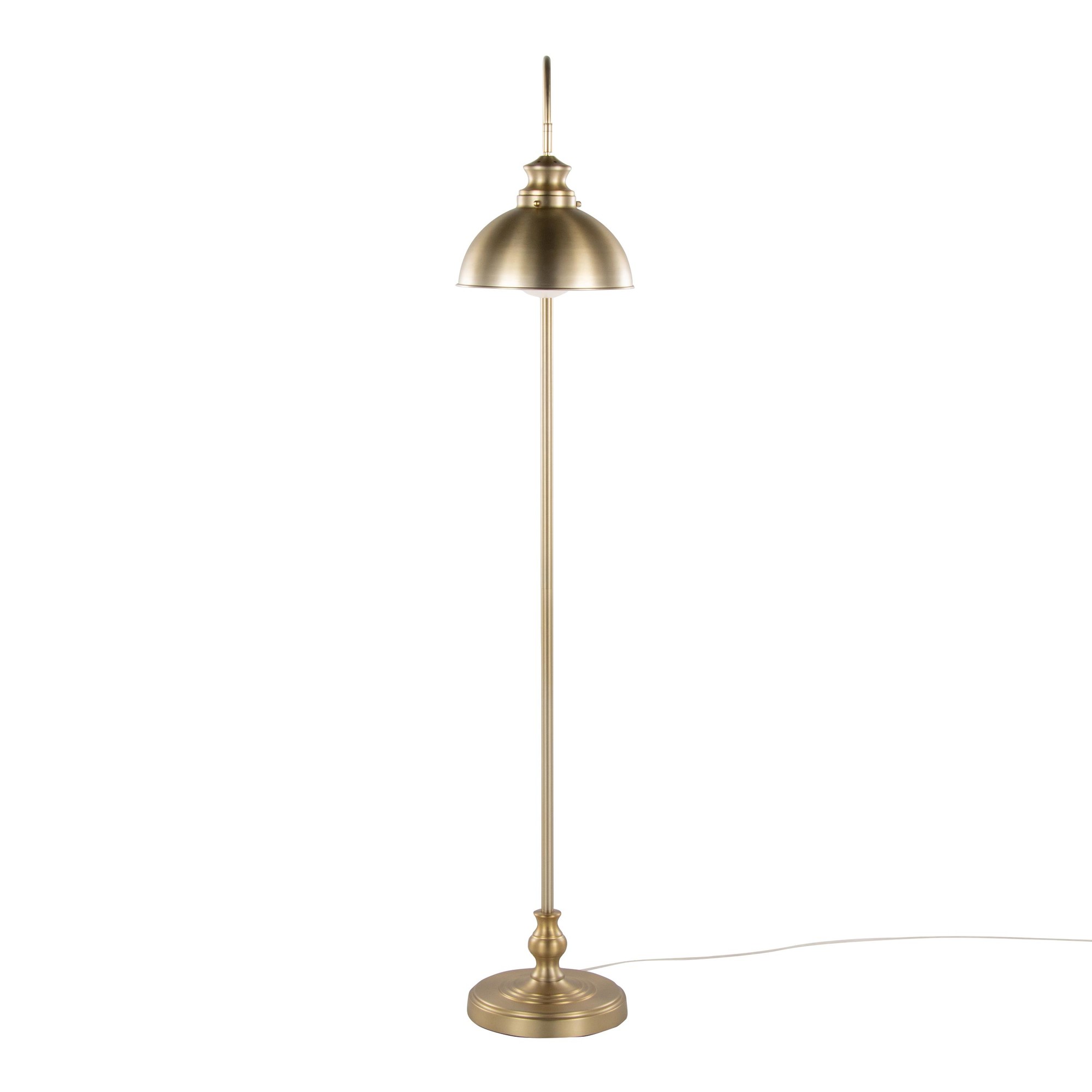 Emery 64 Contemporary Gold Metal Arched Floor Lamp 8 Emery 64 Contemporary Gold Metal Arched Floor Lamp - Image 8