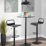 Emery Black Industrial Swivel Adjustable Barstool (Set of 2) 10 Emery Black Industrial Swivel Adjustable Barstool (Set of 2)