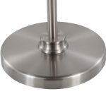 Emery Industrial Adjustable Nickel Floor Lamp