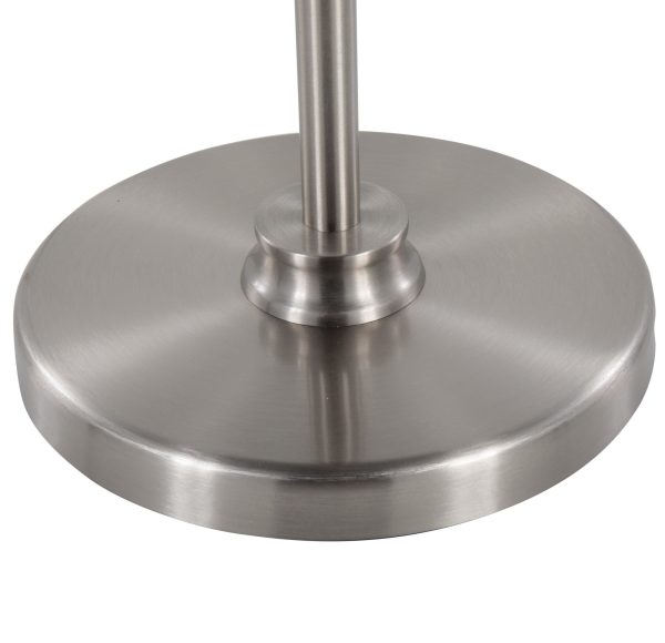 Emery Industrial Adjustable Nickel Floor Lamp 9