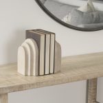 Empire Sandstone Resin Arc Book End Set