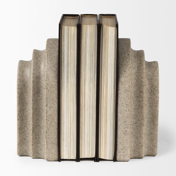 Empire Sandstone Resin Arc Book End Set 4