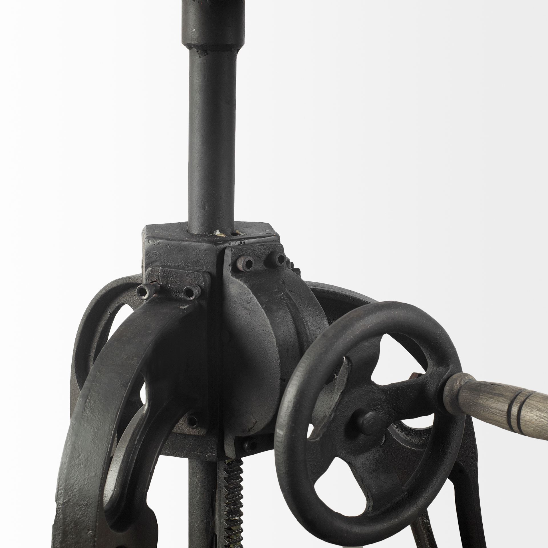 Emslie III 30" Round White Marble Top Black Metal Base Dining Table 2 Emslie III 30" Round White Marble Top Black Metal Base Dining Table - Image 2