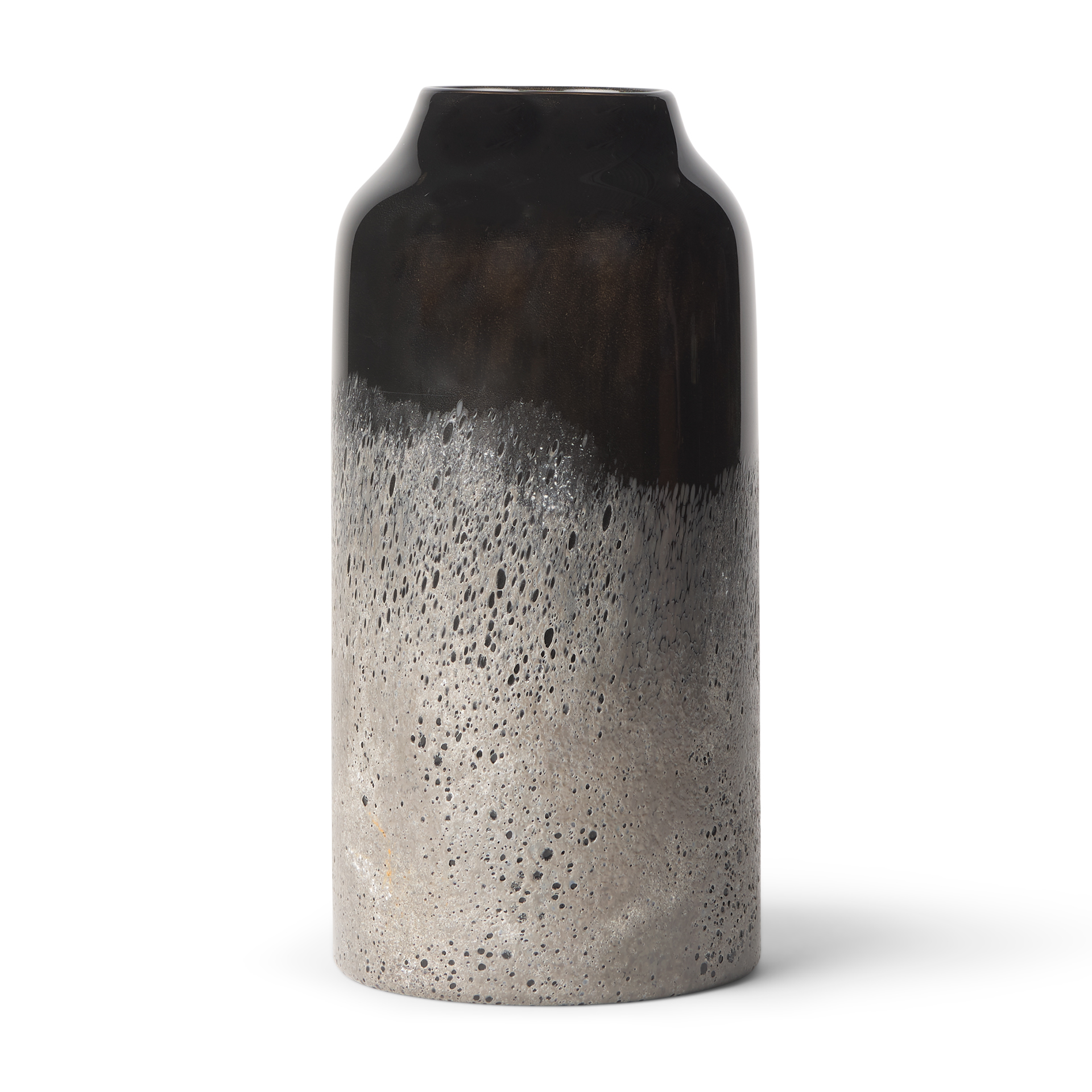 Emu Short Black w Gray Vase