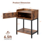 Lift Top End Table with Charging Station and Storage Shelves 11 Lift Top End Table with Charging Station and Storage Shelves