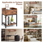 Lift Top End Table with Charging Station and Storage Shelves 12 Lift Top End Table with Charging Station and Storage Shelves