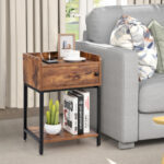Lift Top End Table with Charging Station and Storage Shelves 13 Lift Top End Table with Charging Station and Storage Shelves