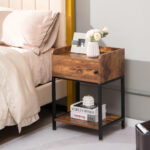 Lift Top End Table with Charging Station and Storage Shelves 14 Lift Top End Table with Charging Station and Storage Shelves