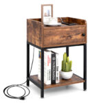 Lift Top End Table with Charging Station and Storage Shelves 8 Lift Top End Table with Charging Station and Storage Shelves