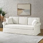 Enrico Ivory Rolled Arm Traditional Slipcovered Sofa 7 Enrico Ivory Rolled Arm Traditional Slipcovered Sofa