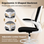 Ergonomic Adjustable Drafting Chair with Flip-Up Arms 28 Ergonomic Adjustable Drafting Chair with Flip-Up Arms