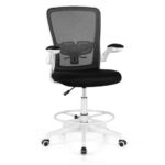 Ergonomic Adjustable Drafting Chair with Flip-Up Arms 24 Ergonomic Adjustable Drafting Chair with Flip-Up Arms