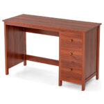 Ergonomic Computer Desk with Spacious Tabletop and 3 Storage Drawers 39 Ergonomic Computer Desk with Spacious Tabletop and 3 Storage Drawers