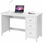Ergonomic Computer Desk with Spacious Tabletop and 3 Storage Drawers 31 Ergonomic Computer Desk with Spacious Tabletop and 3 Storage Drawers