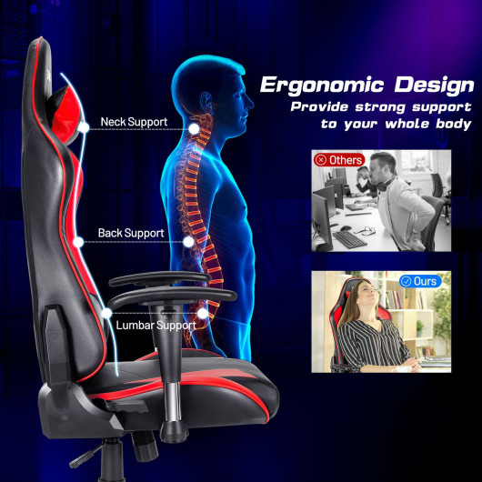 Ergonomic High Back Adjustable Racing Style Gaming Chair 12 Ergonomic High Back Adjustable Racing Style Gaming Chair - Image 12