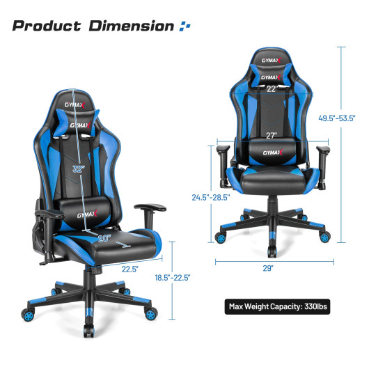 Ergonomic High Back Adjustable Racing Style Gaming Chair 18 Ergonomic High Back Adjustable Racing Style Gaming Chair - Image 18