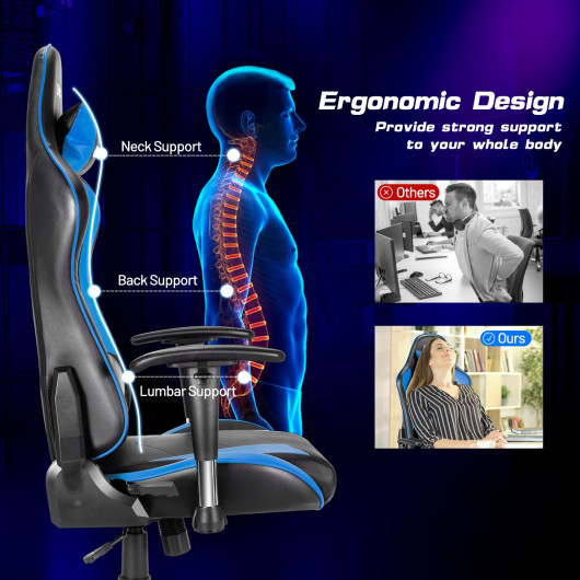 Ergonomic High Back Adjustable Racing Style Gaming Chair 19 Ergonomic High Back Adjustable Racing Style Gaming Chair - Image 19