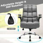 Ergonomic High Back Swivel Office Chair with Flip-up Arms