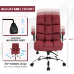 Ergonomic High Back Swivel Office Chair with Flip-up Arms