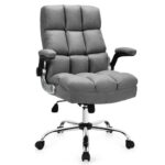 Ergonomic High Back Swivel Office Chair with Flip-up Arms