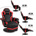 Ergonomic Massage Gaming Chair with Adjustable Backrest and Footrest 45 Ergonomic Massage Gaming Chair with Adjustable Backrest and Footrest