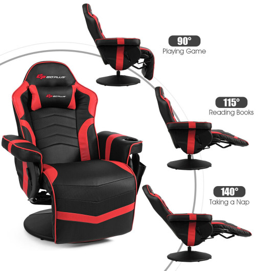 Ergonomic Massage Gaming Chair with Adjustable Backrest and Footrest 11 Ergonomic Massage Gaming Chair with Adjustable Backrest and Footrest - Image 11