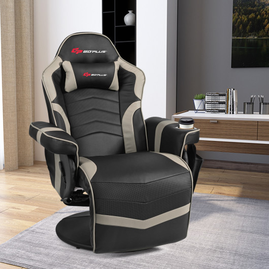 Ergonomic Massage Gaming Chair with Adjustable Backrest and Footrest 21 Ergonomic Massage Gaming Chair with Adjustable Backrest and Footrest - Image 21
