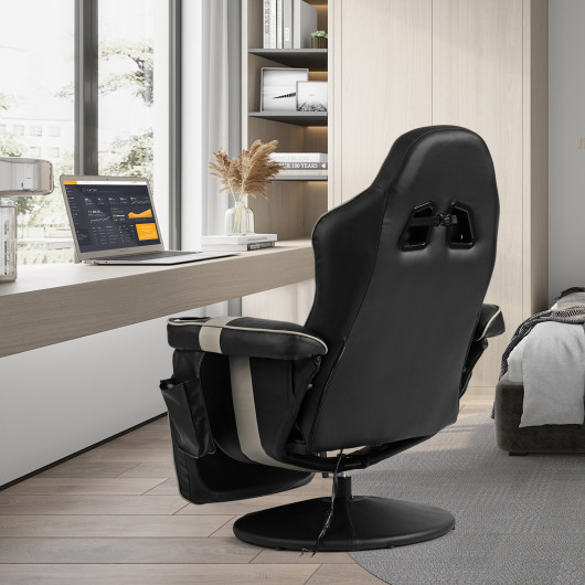 Ergonomic Massage Gaming Chair with Adjustable Backrest and Footrest 26 Ergonomic Massage Gaming Chair with Adjustable Backrest and Footrest - Image 26