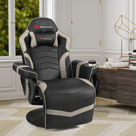 Ergonomic Massage Gaming Chair with Adjustable Backrest and Footrest 27 Ergonomic Massage Gaming Chair with Adjustable Backrest and Footrest - Image 27