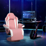 Ergonomic Massage Gaming Chair with Adjustable Backrest and Footrest 63 Ergonomic Massage Gaming Chair with Adjustable Backrest and Footrest