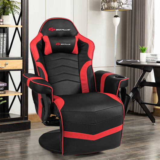 Ergonomic Massage Gaming Chair with Adjustable Backrest and Footrest 7 Ergonomic Massage Gaming Chair with Adjustable Backrest and Footrest - Image 7