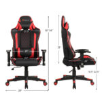 Ergonomic Massage Gaming Chair with Lumbar Support and Headrest 45 Ergonomic Massage Gaming Chair with Lumbar Support and Headrest