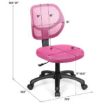 Ergonomic Mesh Office Chair with Adjustable Height and Swivel Casters