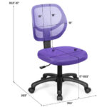 Ergonomic Mesh Office Chair with Adjustable Height and Swivel Casters