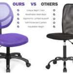 Ergonomic Mesh Office Chair with Adjustable Height and Swivel Casters