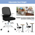 Ergonomic Mesh Office Chair with Flip-up Armrests and Lumbar Support