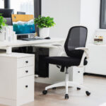 Ergonomic Mesh Office Chair with Flip-up Armrests and Lumbar Support