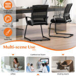Ergonomic Mesh Office Guest Chair with Lumbar Support (Set of 1)